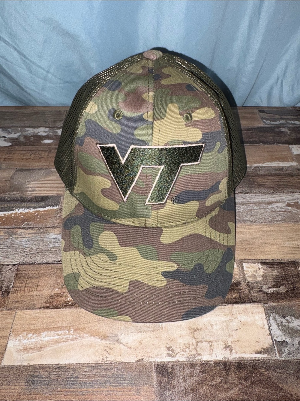Captivating Headgear Camo Virginia Tech Trucker Hat